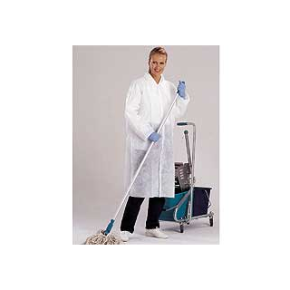 Venitex BLOUSPO Besucherkittel aus Polyethylen-Vlies  L