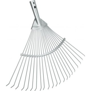 Triuso Drahtbesen,22 runde Federdraht zinken,Breite 48cm, oh. Stiel