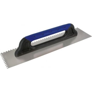 Triuso Schweizer Glätte 48x13cm, 8mm- Zahnung, 2K-Griff, Edelstahl