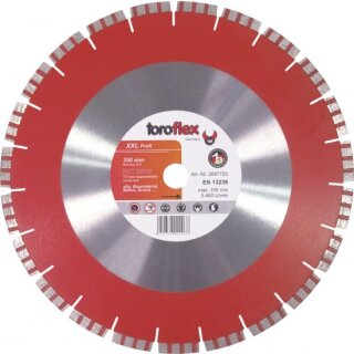 Triuso Diamanttrennscheibe 350x25,4mm Turbo Laser, Segmenthöhe 10mm