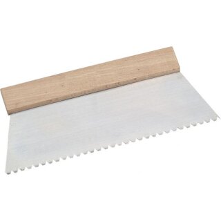Triuso Klebespachtel 300mm, gez.2x3mm Trapezverzahnung