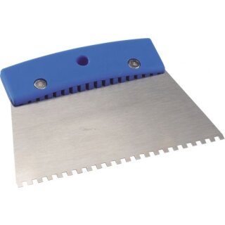 Triuso Klebespachtel 180mm, Kunst- stoffgriff,4mm Rechteckverz.