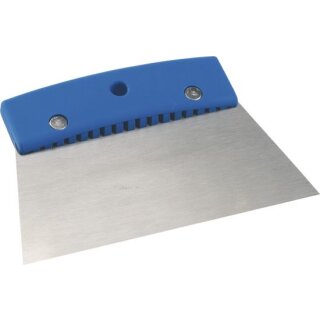 Triuso Glättespachtel 180mm, Kunst- stoffgriff, 0,4mm ungezahnt