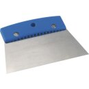 Triuso Glättespachtel 180mm, Kunst- stoffgriff, 0,4mm ungezahnt