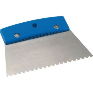 Triuso Klebespachtel 180mm, Kunst- stoffgriff 5x4mm Trapezverz.