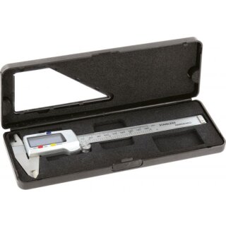 Triuso Digitalmeßschieber 150mm, silber mit Tiefenmesser