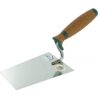 Triuso Maurerkelle S-Hals 160mm, Serie Kork, rostfrei