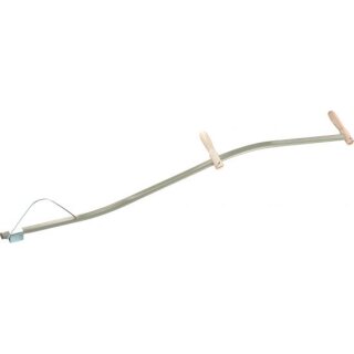 Triuso Sensenbaum,Stahlrohr,geb.,m Sensenring+Schlüssel,L=150cm - Speditionsversand