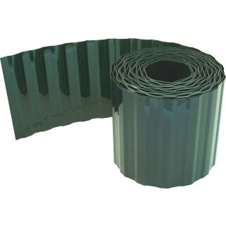 Triuso Rasenkante 96652210-T, grün, 10cm x 9m schlagfester Kunstst., gewellt