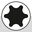 Triuso Torx-Winkelschraubendreher- Satz 9tlg., T10-T50, Premium