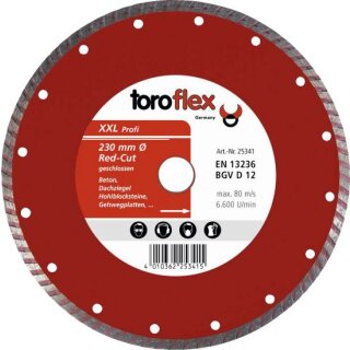 Triuso Diamantscheibe Turbo, 125mm Red-Cut, gesintert
