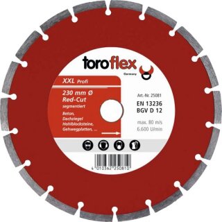 Triuso Diamantscheibe segment., 125mm Red-Cut, gesintert