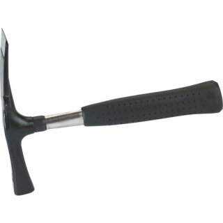 Triuso Maurerhammer Picard 600g,ge- rauht,Berl.Form,Stahlrohrstiel