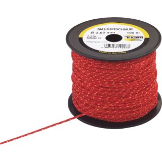 Triuso Maurerschnur rot 1,7mm/50m Polypropylen