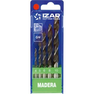 Triuso Holzbohrersatz, 5-tlg. mit Zentriersp., 4-5-6-8-10mm