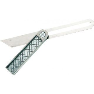 Triuso Schmiege, Druckguß 200 mm mit schwarzer Kunststoffmutter