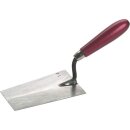 Triuso Berner Putzkelle 140 mm, mit rotem Griff, ger. Hals