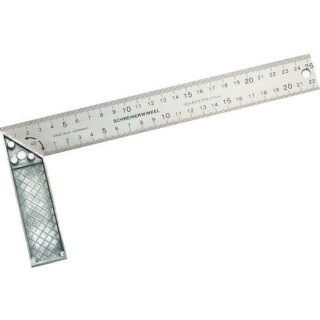 Triuso Tischlerwinkel Druckguß,150 mm mit Gehrung, Blatt 32 mm breit