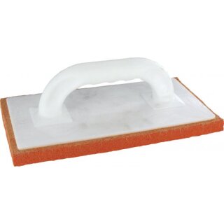 Triuso Kunststoff-Reibebrett 14x28cm mit feinporigem roten Bel.20mm
