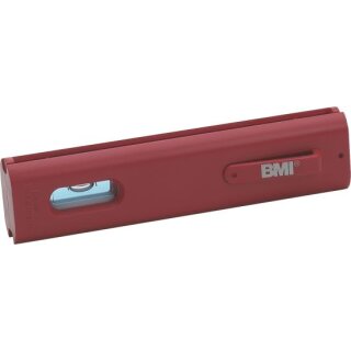 Triuso Schnur-Wasserwaage 120x29x17mm mit Clip + 2 Plexiglaslibellen