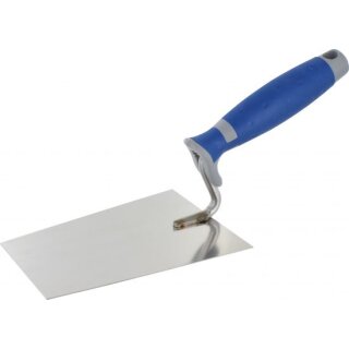 Triuso Maurer-u.Stukkateurkelle 180mm mit 2-Kompo.-Griff, Edelstahl