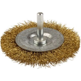Triuso Rundbürste 75x8-10mm, m.Schaft Messingdraht gew. 0,25 mm