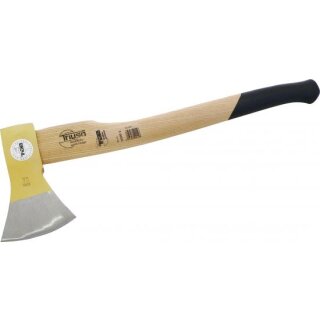 Triuso Handaxt 1000g, GS-geprüft m. lackiert. Eschenstiel 60cm