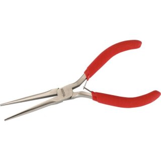 Triuso Elektronik-Spitzzange lang, m. Feder, microfinish, Premium