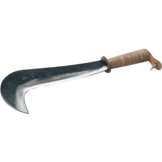 Triuso Schweizer Gertel 700g, spitz, Ledergriff