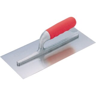 Triuso Glättekelle ungez.,nietlos mit langem Steg, Edelstahl 28x13cm