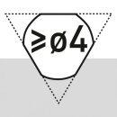 Triuso Spiralbohrer, HSSCo, 13,0mm,QP L=151 mm; l=101 mm, 3-Kant