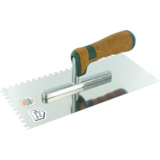 Triuso Glättekelle 10mm-Zahnung,Serie Kork, rostfrei