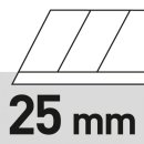 Triuso Cuttermesser 25mm,Power-Black- Klinge, Premium