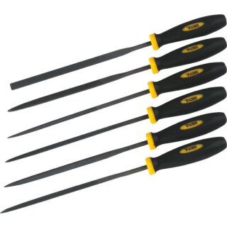 Triuso Schlüsselfeilen-Satz 6-tlg.,im Kasten,je Feile 100mm,Premium