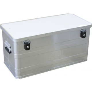 Triuso Aluminium-Box 140l, 90x50x38cm inkl.2Zylinderschlösser,Deckel - Speditionsversand