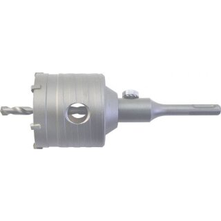 Triuso Hammerbohrkrone SDS+, 80mm Set inkl. Aufnahmeschaft u. Bohrer