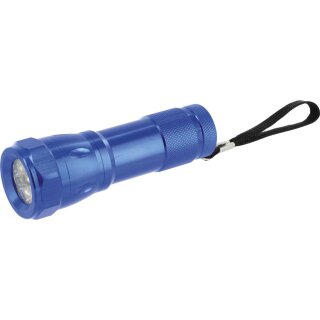 Triuso LED-Taschenlampe versch.Farben inkl. 3AAA Batterie,im Display