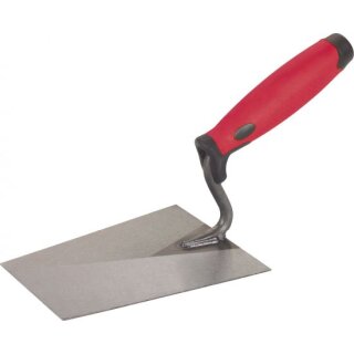 Triuso Kantige Kelle 180 mm Schwanen- hals und 2K-Griff rot-schwarz