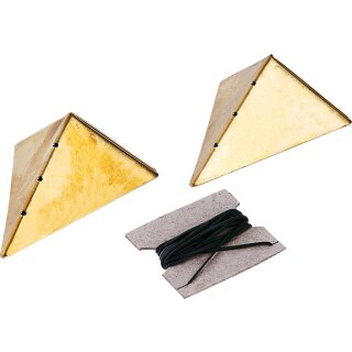 Triuso Maurerecken aus Messing, mit Gummischnur