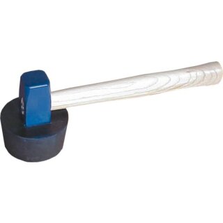 Triuso Plattenlegerhammer 1500g, mit Gummiaufsatz rund