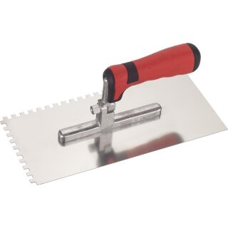 Triuso Glättekelle m.Gelenkstütze 8mm gez.,Edelstahl,28x13cm, 0.7mm