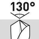 Triuso Spiralbohrer, HSS-G, 2x3,5 mm geschliffen; L=70 mm; l=39 mm