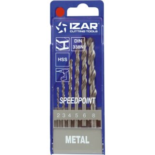 Triuso Spiralbohrersatz,HSS-G,6-tlg. geschliffen, 2-3-4-5-6-8 mm