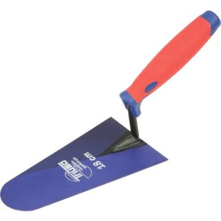 Triuso Italienische Maurerkelle 210mm ger.Hals,geschliffen,2-K-Griff