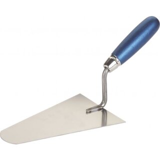 Triuso Italienische Maurerkelle 180mm ger. Hals, Edelstahl rostfrei