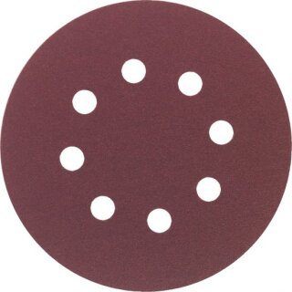 Triuso Haft-Schleifblätter 125 Korund gelocht, Korn 80