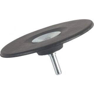 Triuso Schleifteller 125mm,8mm-Schaft flexibler Kunststoff