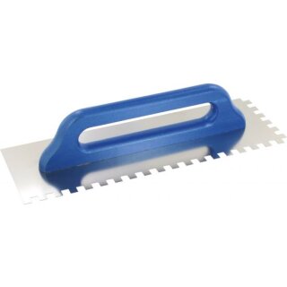 Triuso Aufziehglätte 38x13cm,gez.15mm Edelstahl 0,7mm, Holzgriff