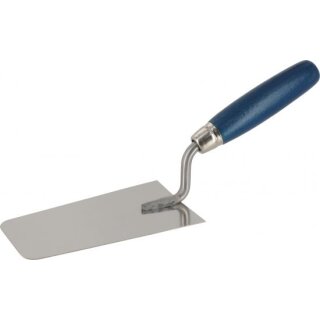 Triuso Berner Putzkelle 140mm, runde Ecken, Edelstahl