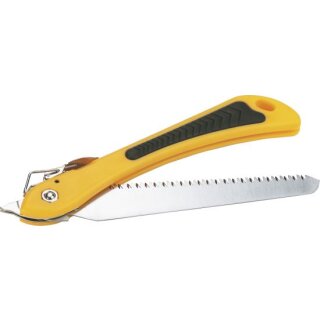 Triuso Klappsäge, 2K-Griff, 180mm, dreiseitig tief ausgeschliffen